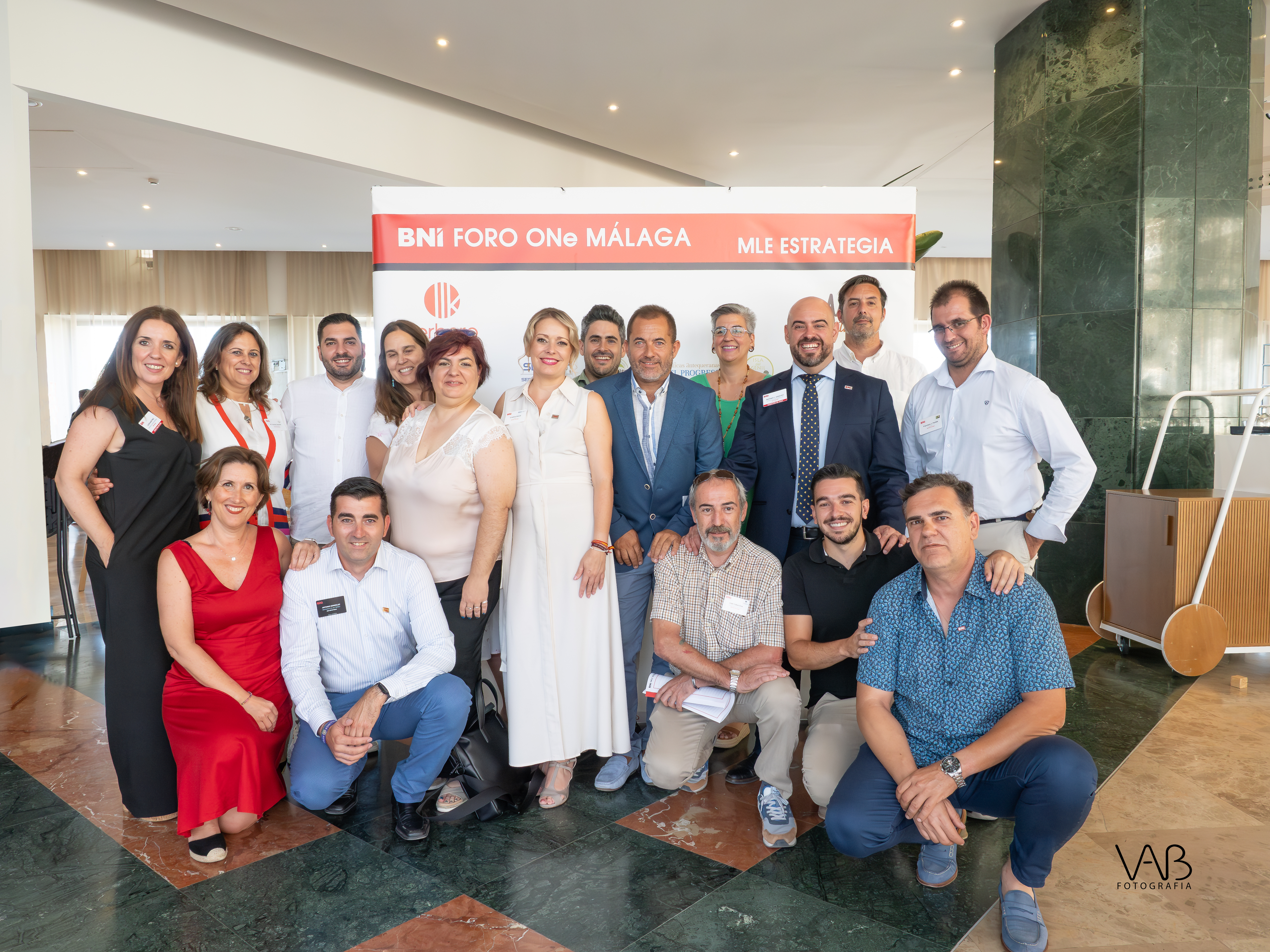 Fotografía de grupo BNI fotografía de grupo en evento